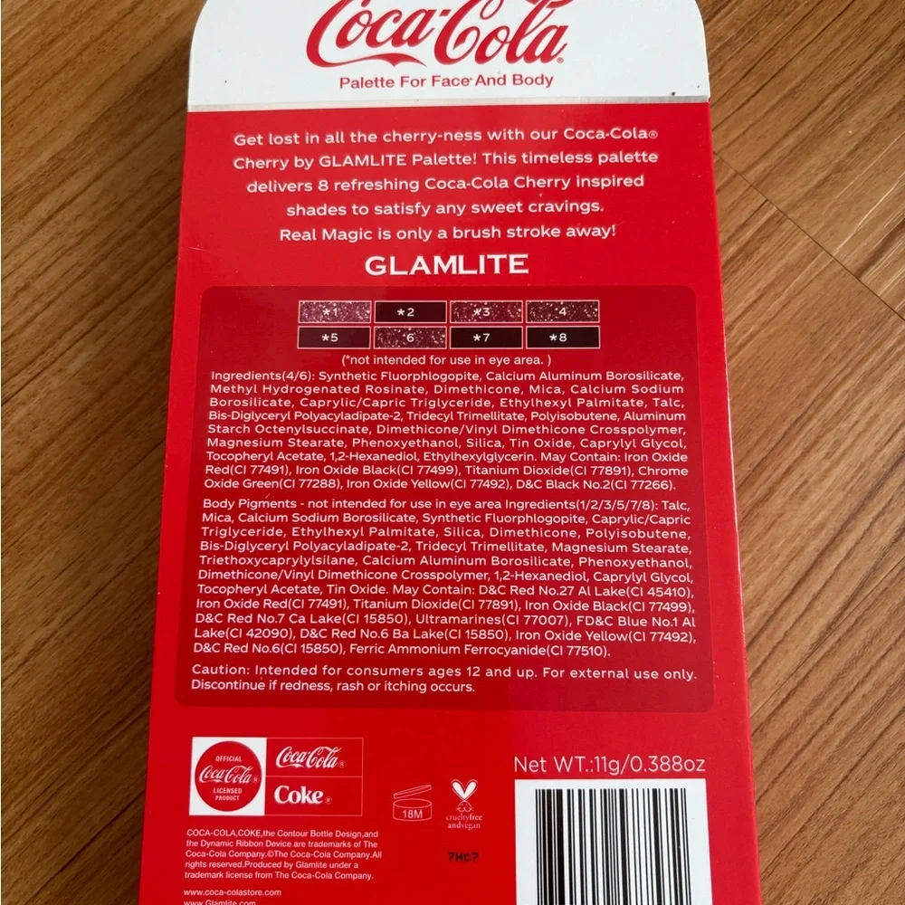 Coca-Cola Cherry Eyeshadow Palette by Glamlite - Picture 4 of 4
